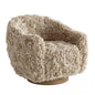 Fuzzy Sherpa Swivel singlesofa