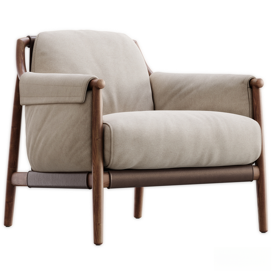 Modern Brown Armchair singlesofa