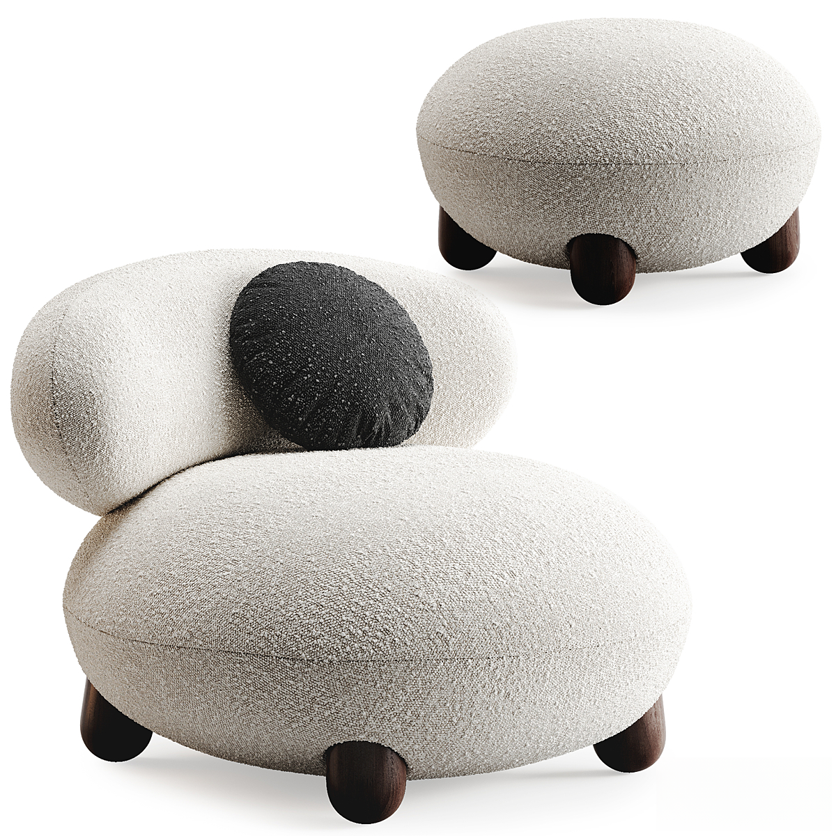 Round Modern Chair singlesofa