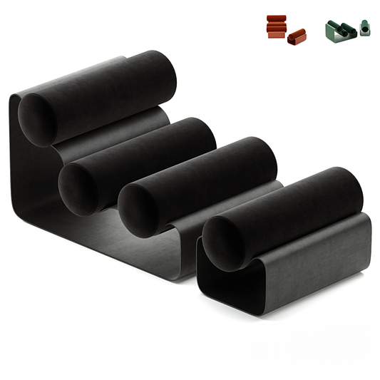 Black Metal Contemporary singlesofa