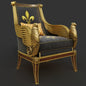 Ornate Gold Chair singlesofa