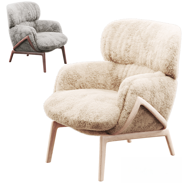 Fuzzy Modern Chair singlesofa