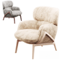 Fuzzy Modern Chair singlesofa