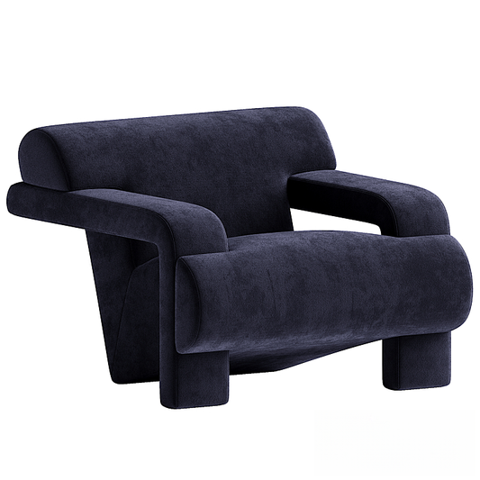 Modern Dark Blue Sofa singlesofa