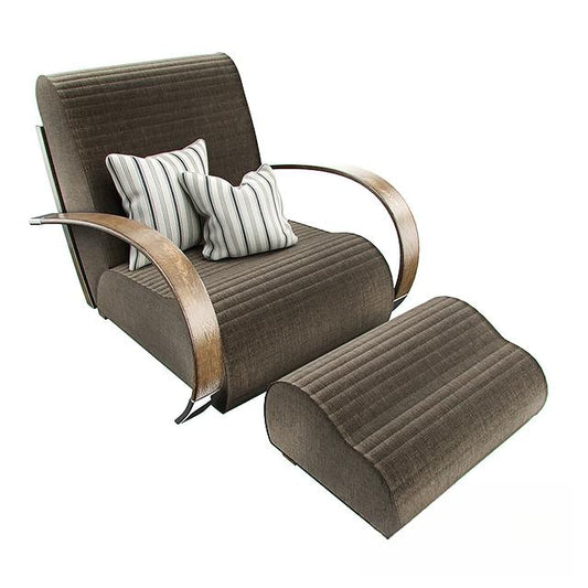 Striped Modern Lounge singlesofa