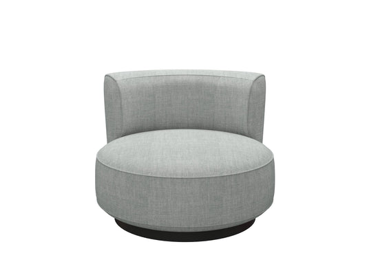 Round Gray Modern singlesofa