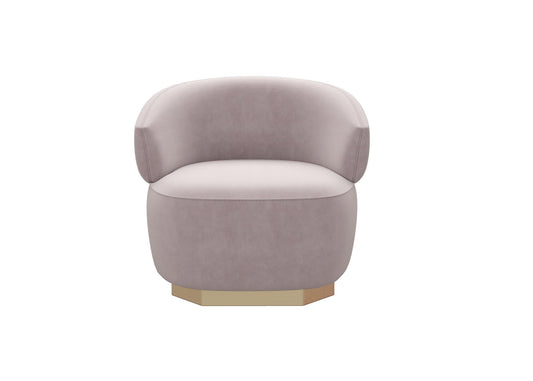 Round Velvet Modern singlesofa