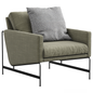 Grey Modern Chair singlesofa