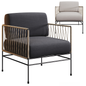 Modern Metal Frame Chair singlesofa