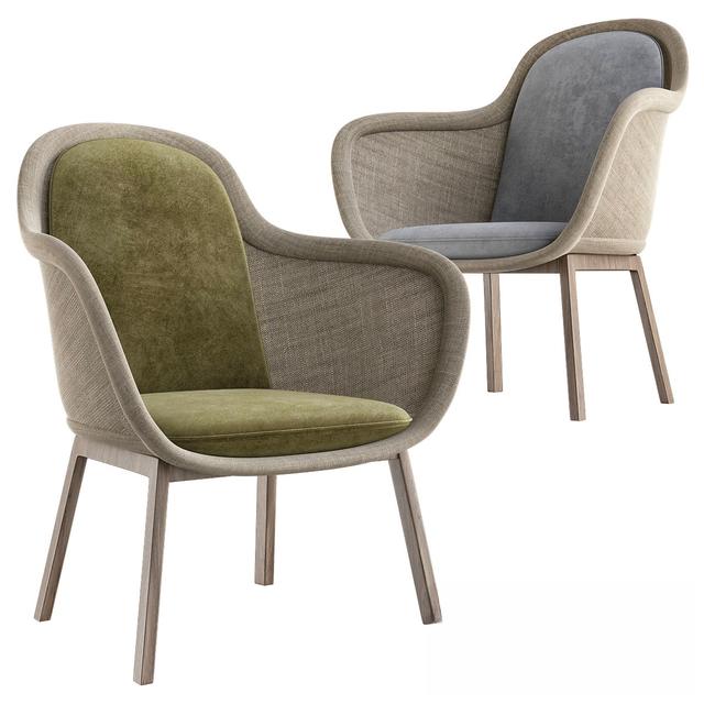 Modern Armchair Grey Green singlesofa