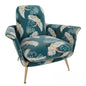 Birds Pattern Velvet singlesofa