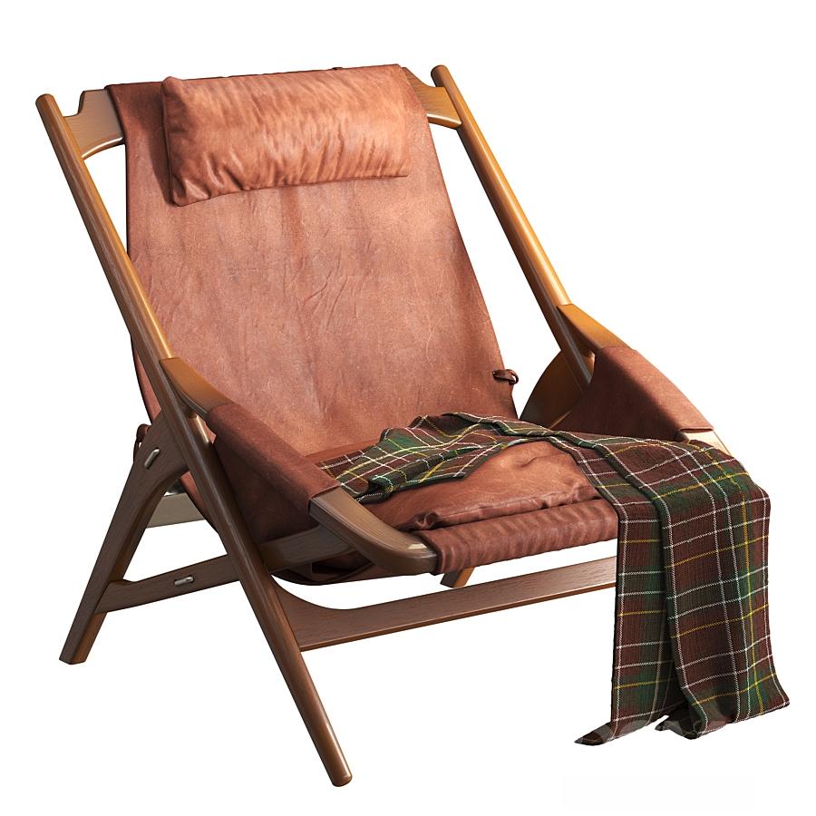 Leather Foldable Wooden singlesofa