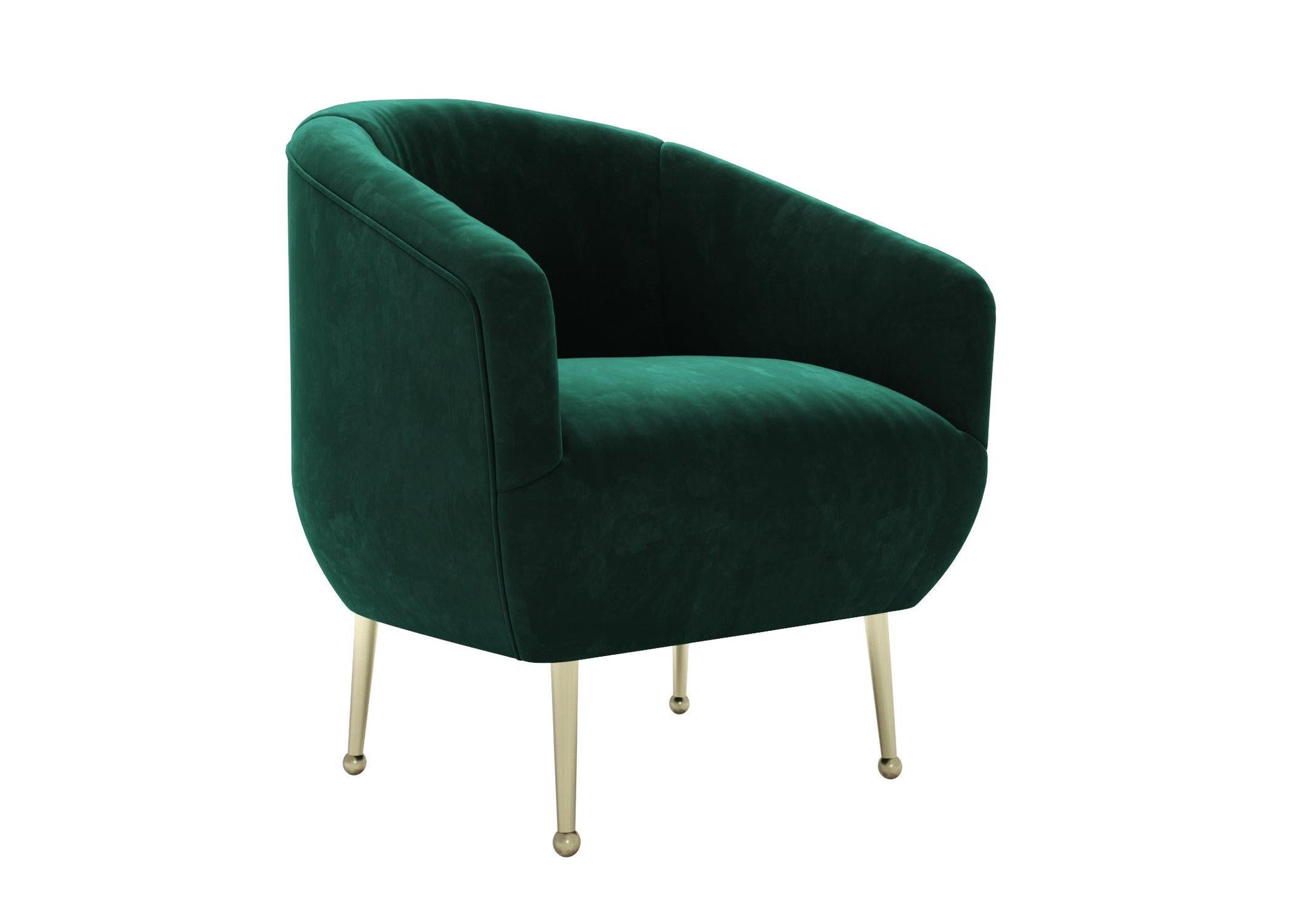 Green Velvet Modern singlesofa
