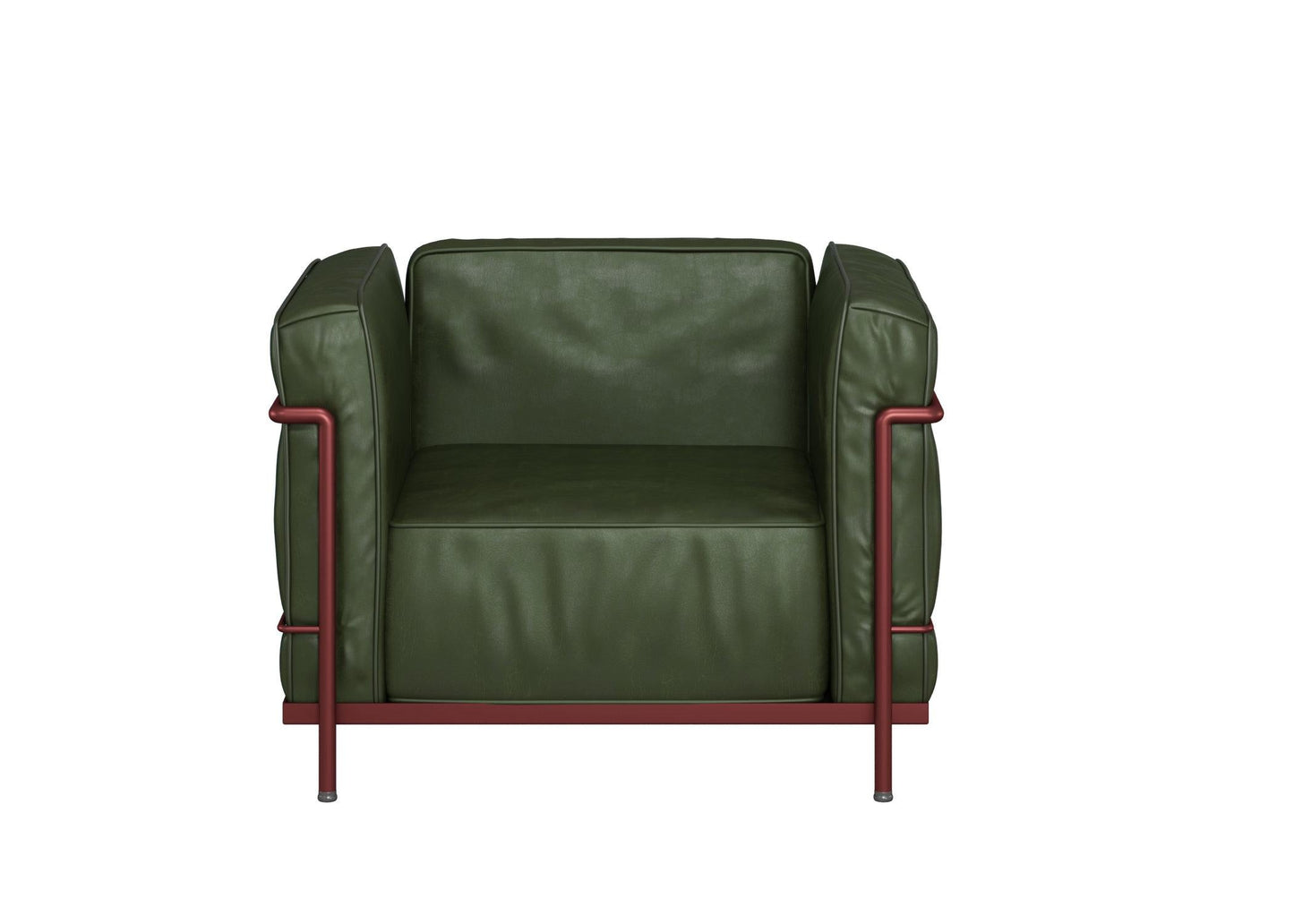 GreenLeatherChair singlesofa