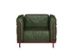 GreenLeatherChair singlesofa