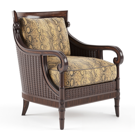 Wicker Patterned Armchair