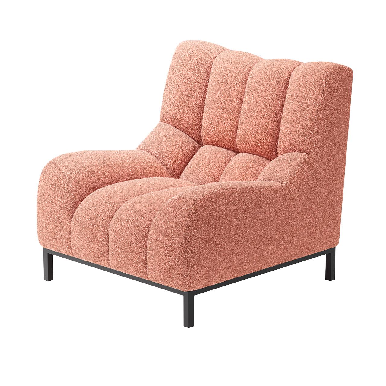 Soft Pink Modern singlesofa