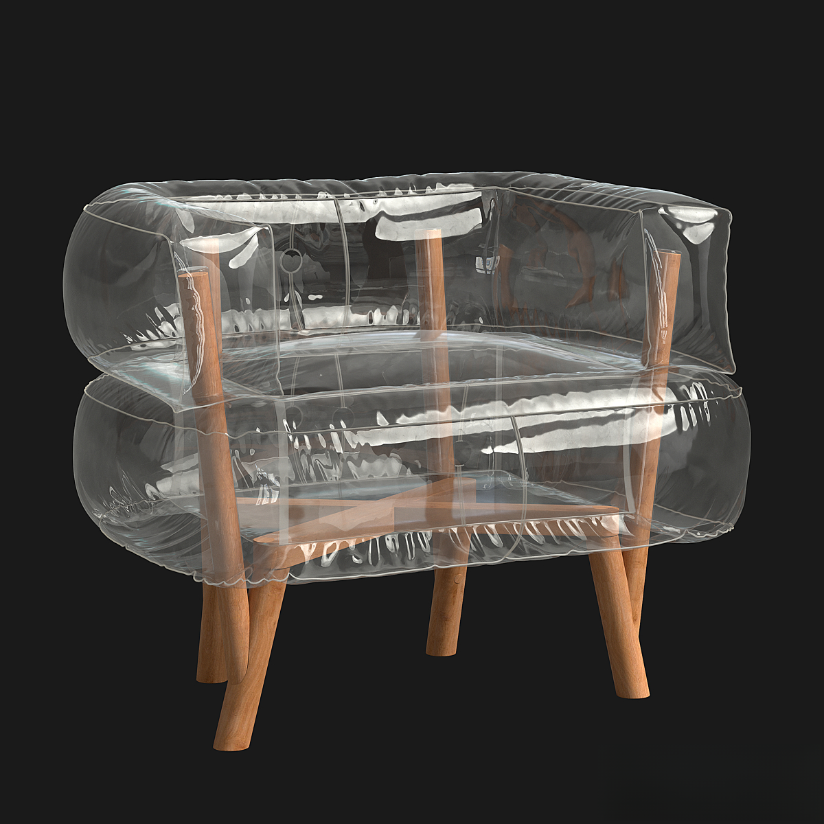 Transparent Modern Chair singlesofa