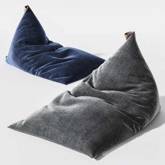 Velvet Beanbag Pillow singlesofa