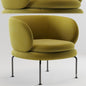 Oval Green Modern singlesofa