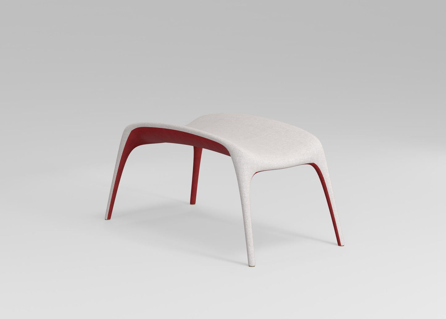 Modern White Red singlesofa