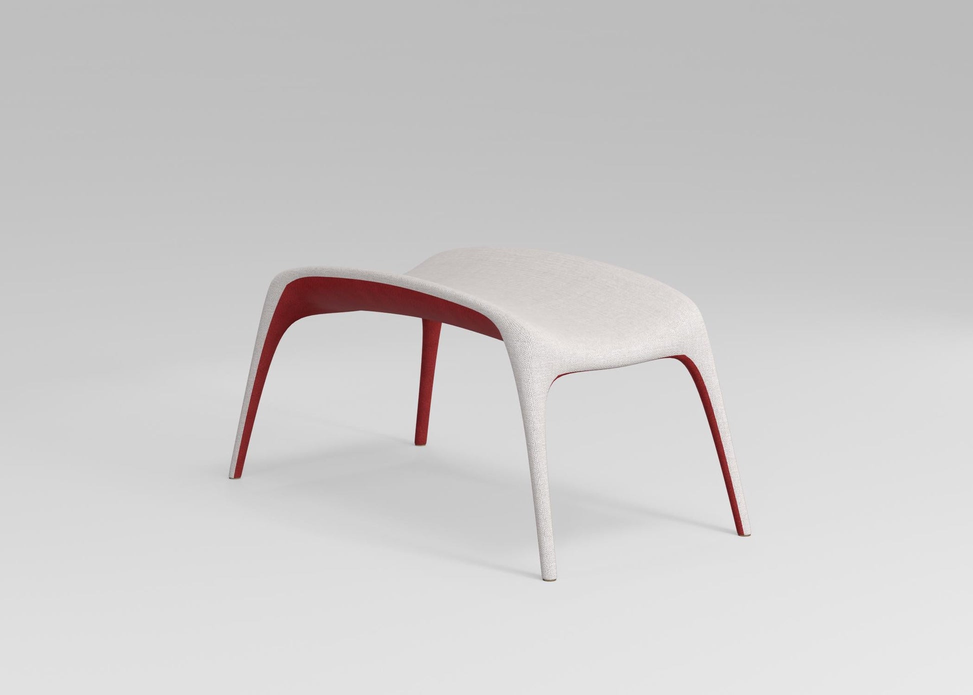 Modern White Red singlesofa