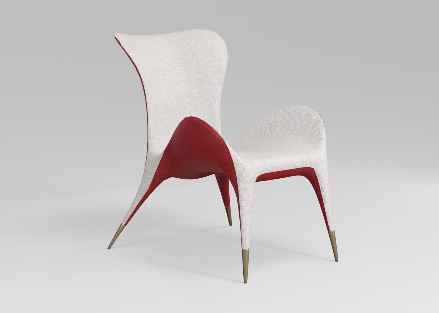 Modern White Red Chair singlesofa