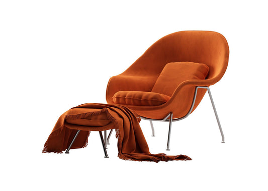 Orange Modern Chair singlesofa