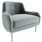 Velvet Tufted Modern singlesofa