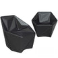Geometric Modern Black singlesofa