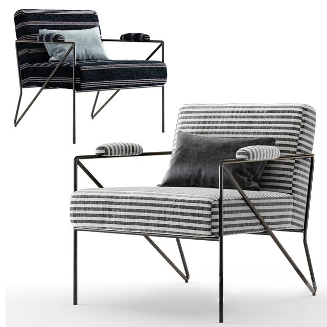 Striped Modern Chair singlesofa