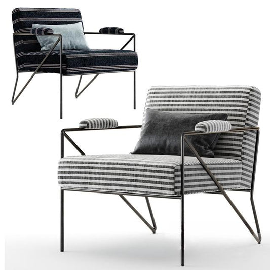 Striped Modern Chair singlesofa