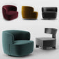 Modern Curved Armchairs singlesofa