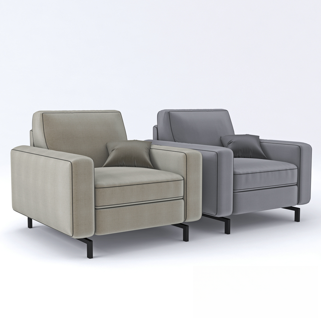 Modern Grey Beige singlesofa