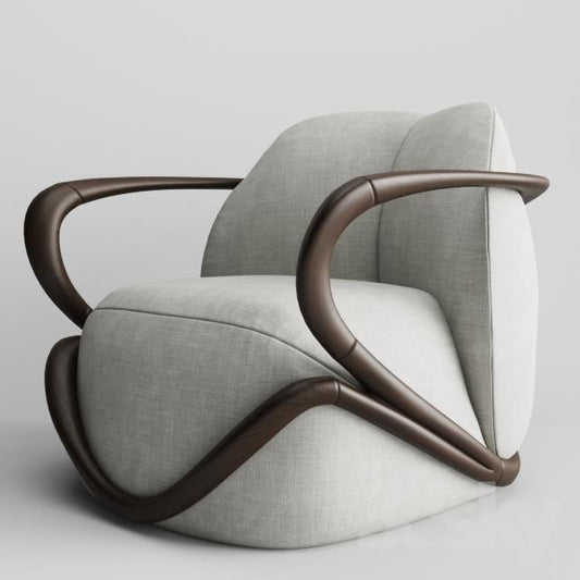 Modern Curved Armchair singlesofa