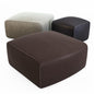 Square Leather Ottoman singlesofa