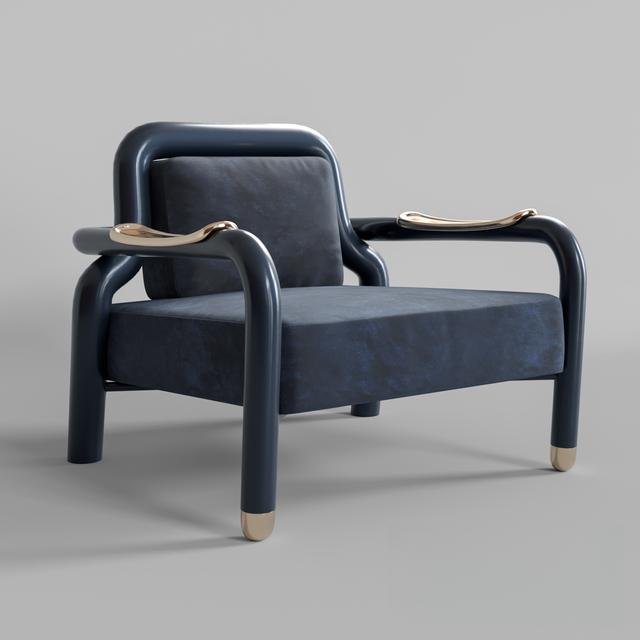 Modern Metal Armchair singlesofa