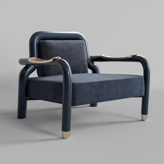 Modern Metal Armchair singlesofa