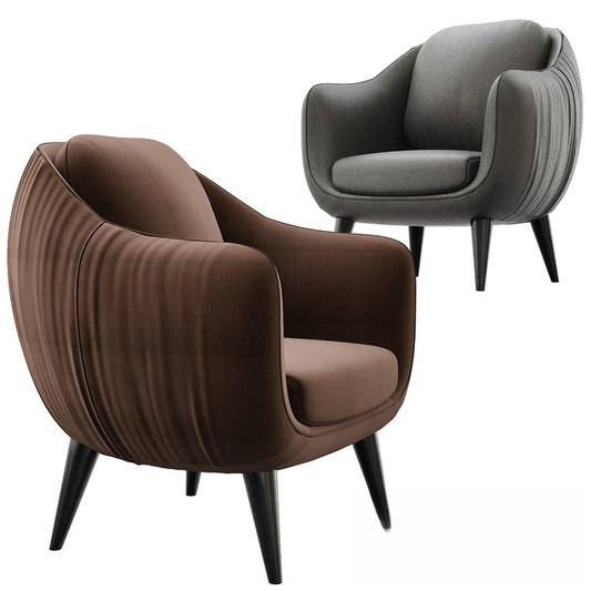 Modern Curved Armchair singlesofa
