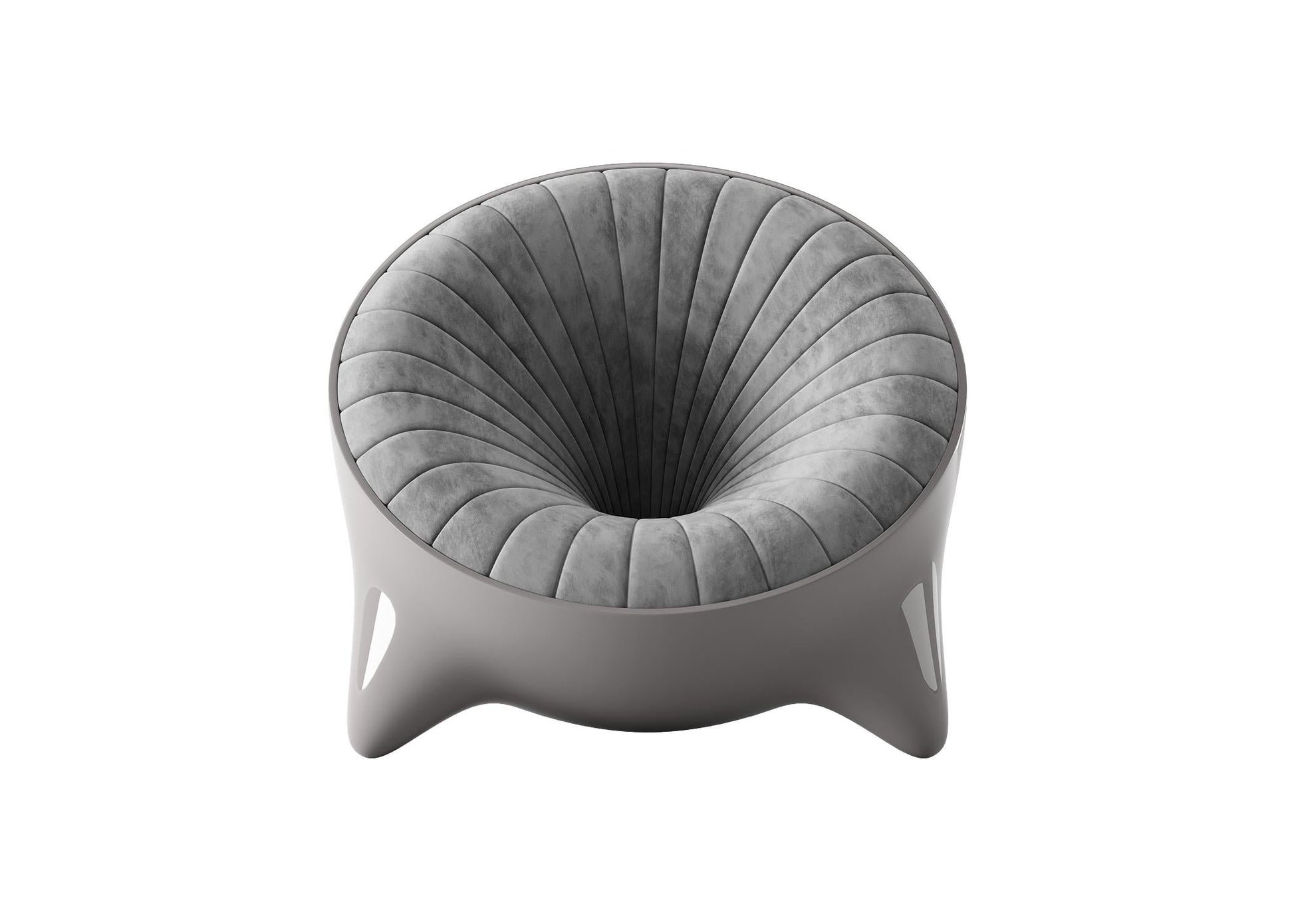 Modern Round Grey singlesofa