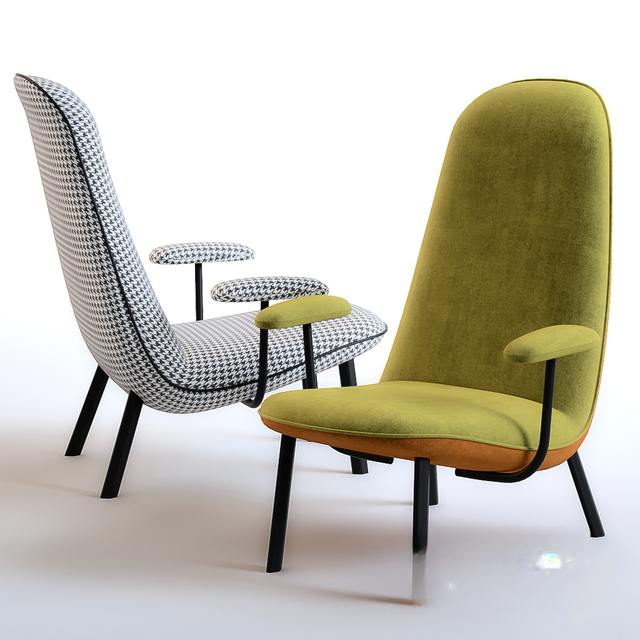 Modern Checkered Green singlesofa