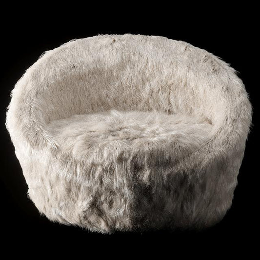Round Fleece Bed singlesofa