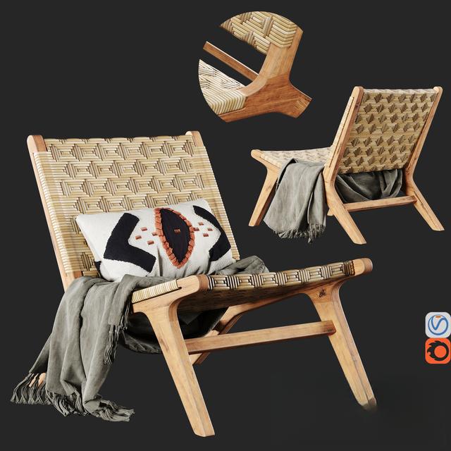 Wooden Chair Weave singlesofa