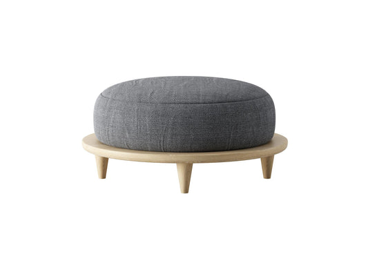 Round Gray Stool singlesofa