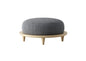 Round Gray Stool singlesofa