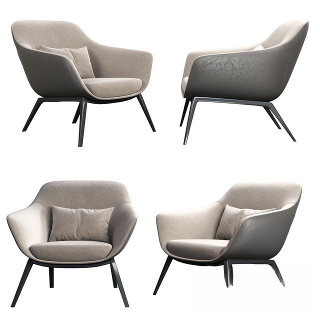 Modern Grey Armchair singlesofa