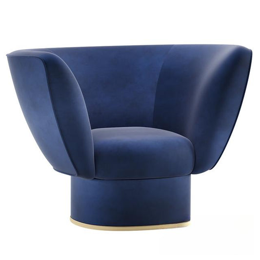 Blue Velvet Chair singlesofa