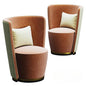 Round Velvet Chair singlesofa