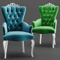 Buttoned Velvet Chair singlesofa