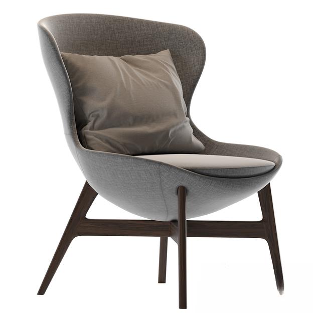 Grey Modern Chair singlesofa